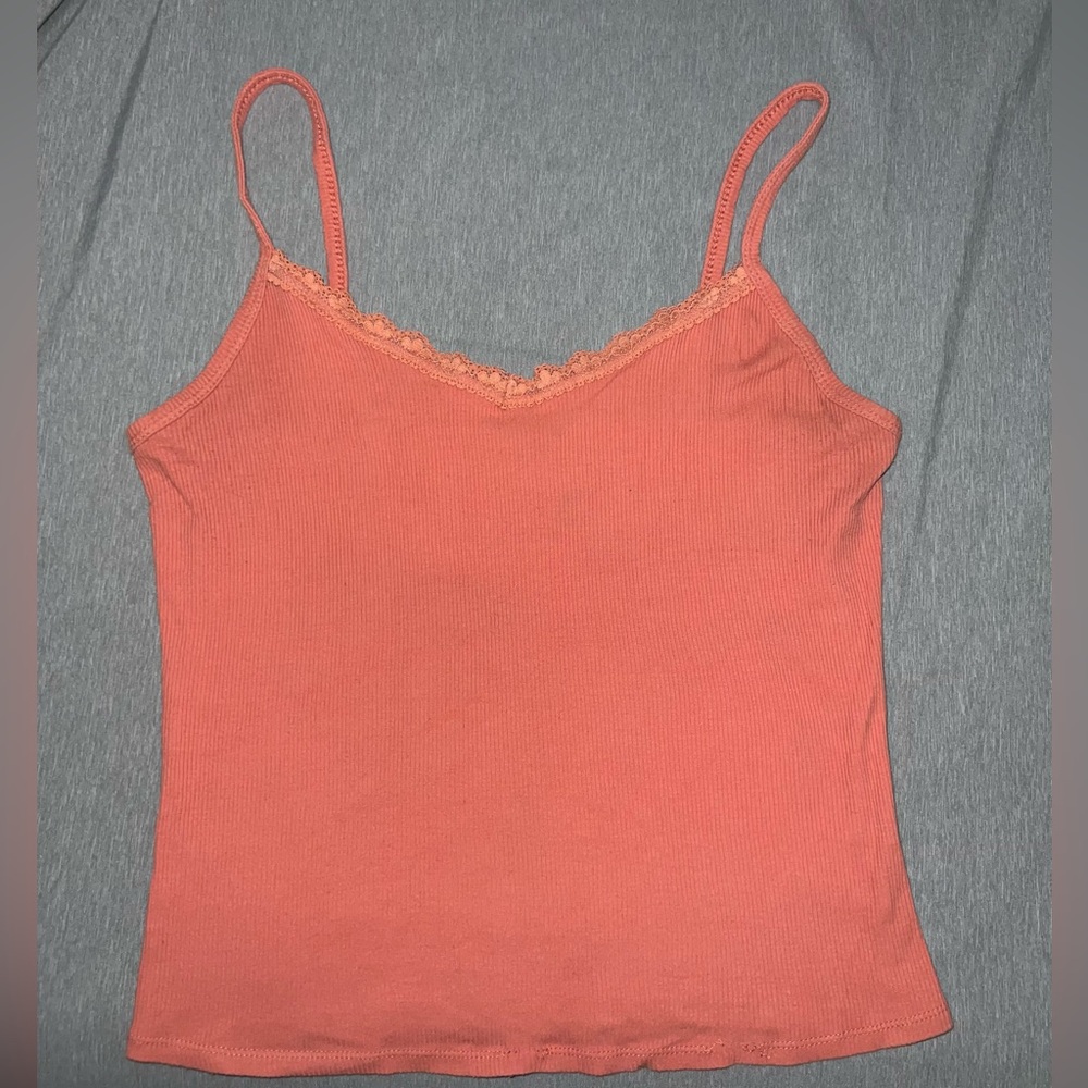 Lace trim tank top